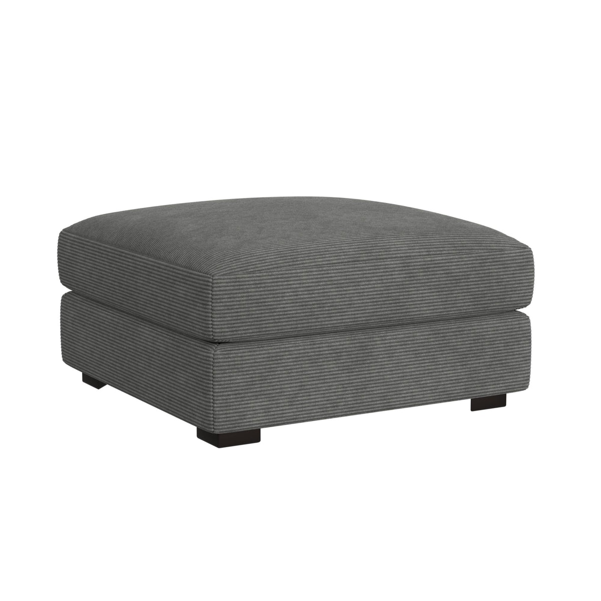 Arizona Modular Ottoman In Steno Charcoal