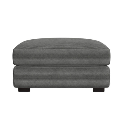 Arizona Modular Ottoman in Steno Charcoal