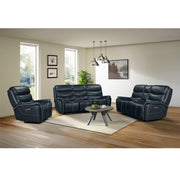 Aruba Power Motion Loveseat with Power Headrest and Console in Pebble Navy