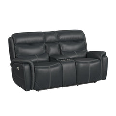 Aruba Power Motion Loveseat with Power Headrest and Console in Pebble Grey