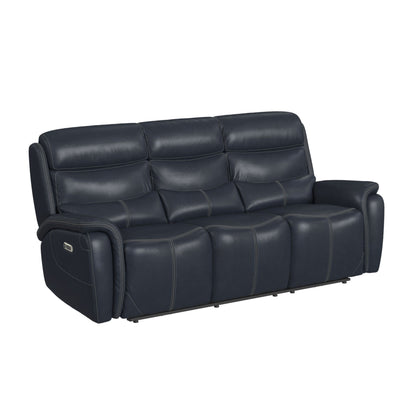 Aruba Power Motion Sofa with Power Headrest in Pebble Navy