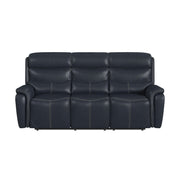 Aruba Power Motion Sofa with Power Headrest in Pebble Navy