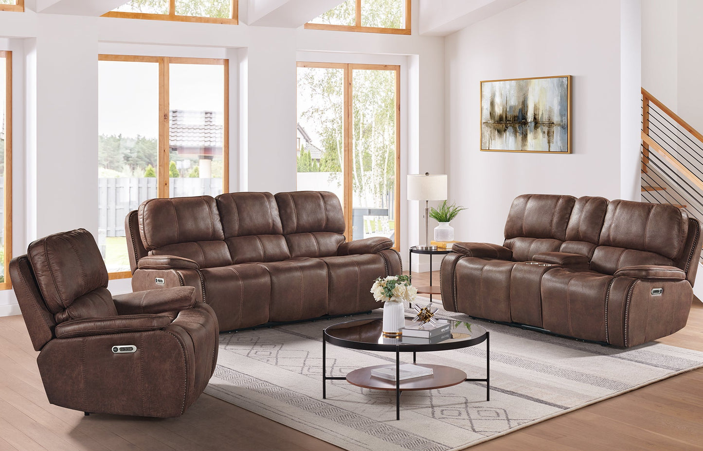Atlantis 3PC Power Living Room Set