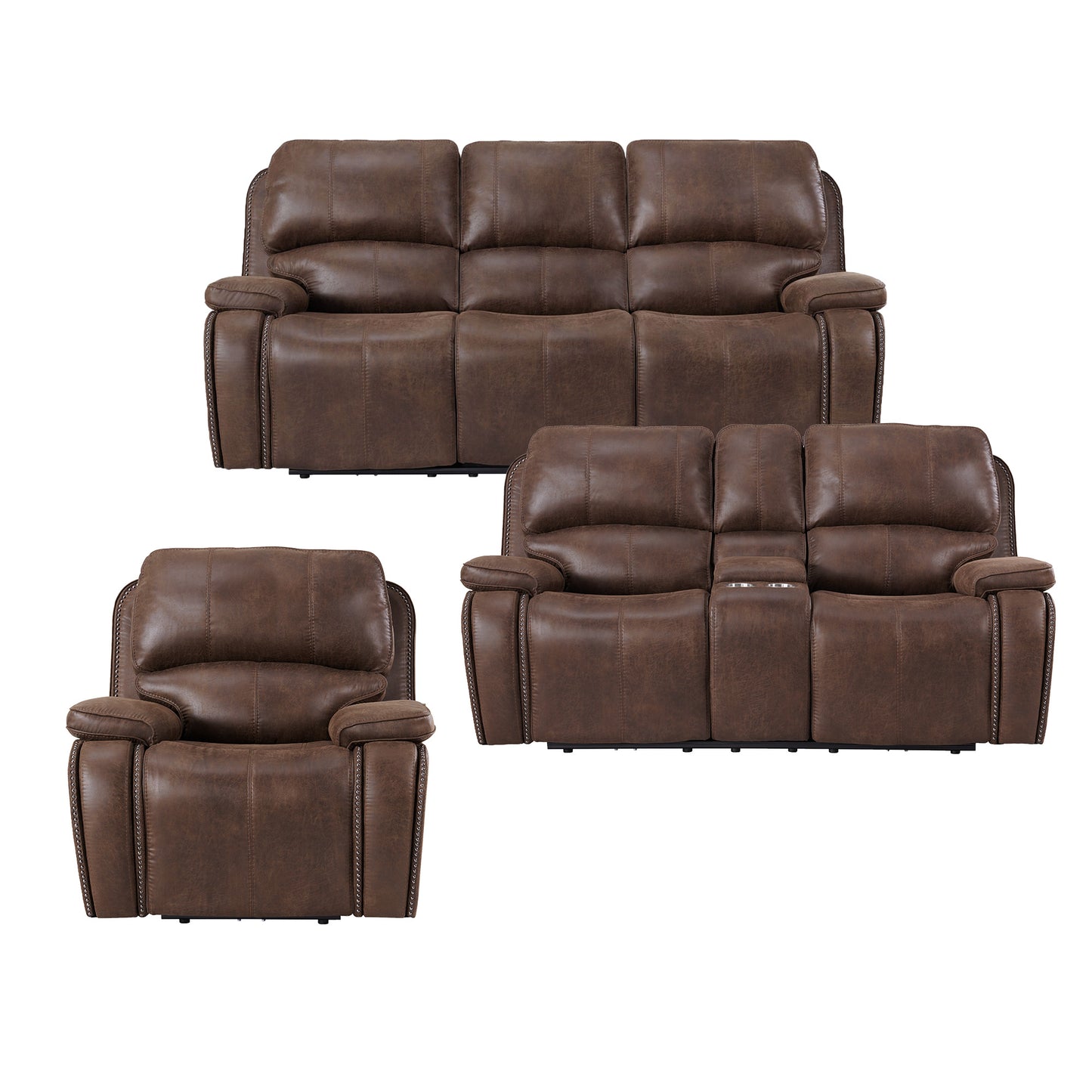 Atlantis 3PC Power Living Room Set
