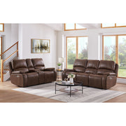 Atlantis Power Motion Sofa with Power Motion Head Recliner in Heritage Brown