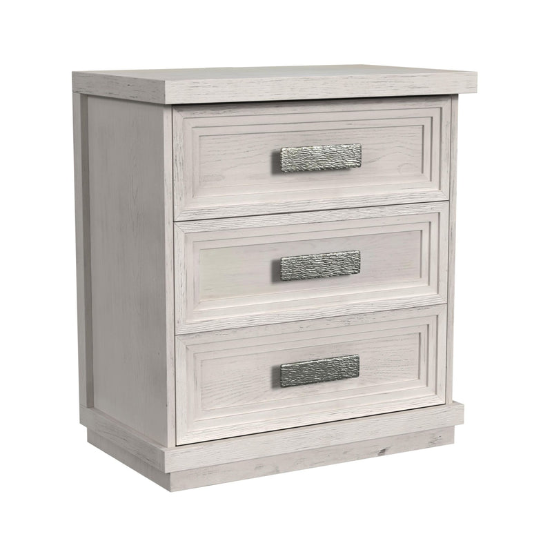 Avalanche 3-Drawer Nightstand With Usb In Antique White