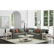 Avalanche 3PC Occasional Table Set in Antique White-Coffee Table & Two End Table