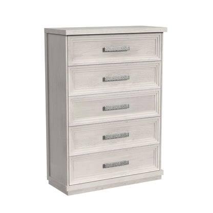 Avalanche Queen Storage 5PC Bedroom Set in Antique White