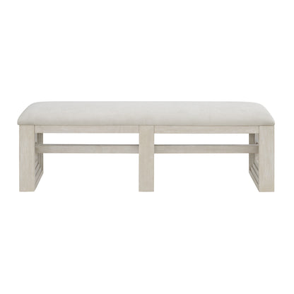 Avalanche Dining Bench in Antique White