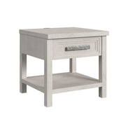 Avalanche 2PC Occasional Table Set in Antique White-Coffee Table & End Table