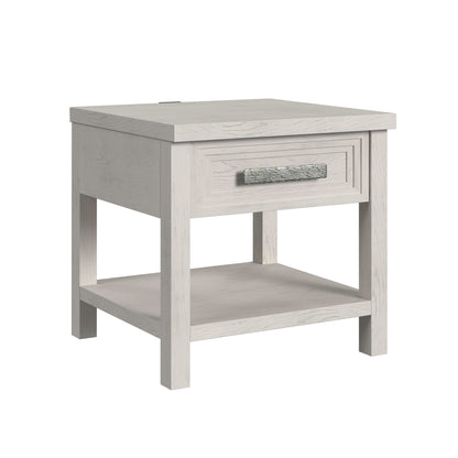 Avalanche 2PC Occasional Table Set in Antique White-Coffee Table & End Table