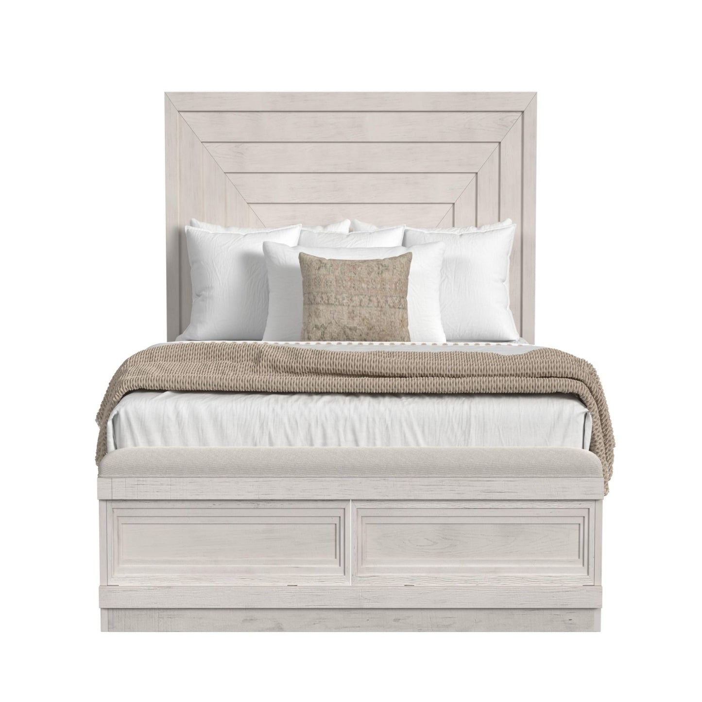Avalanche Queen Storage Bed in Antique White