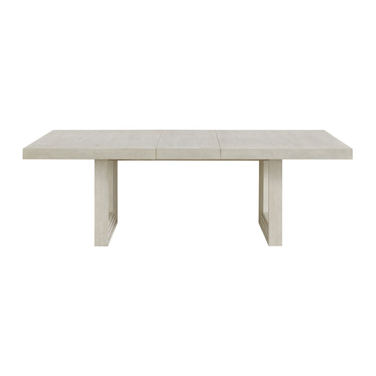 Avalanche Rectangular Dining Table With 18" Leaf In Antique White