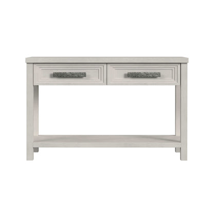 Avalanche Sofa Table in Antique White