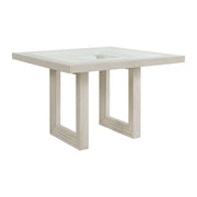 Avalanche 5PC Square Counter Height Dining Set in Antique White-Table and Four Chairs