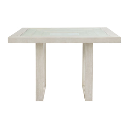 Avalanche Square Counter Table in Antique White