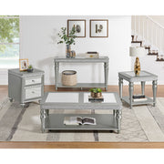 Avril Sofa Table in Silver