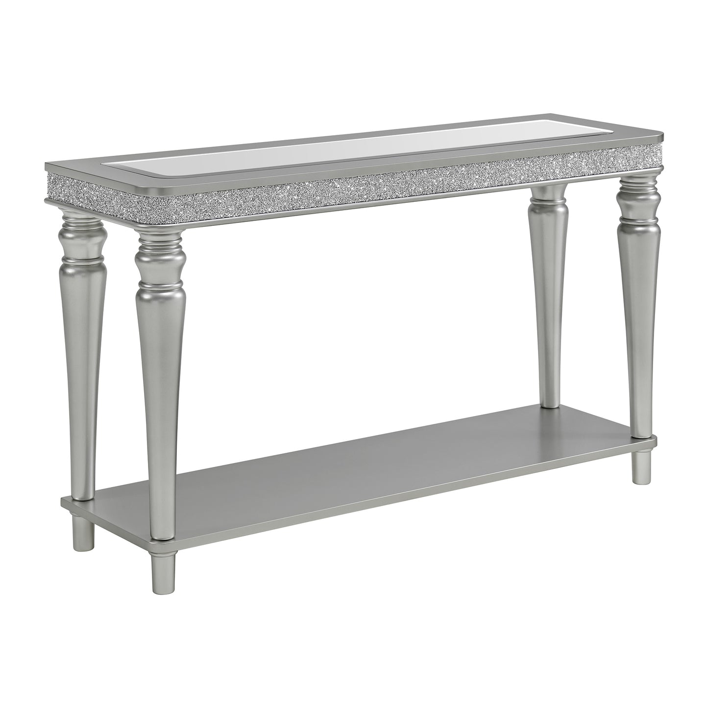 Avril 3PC Occasional Table Set in Silver-Coffee Table, End Table & Sofa Table