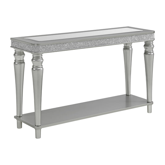 Avril Sofa Table in Silver