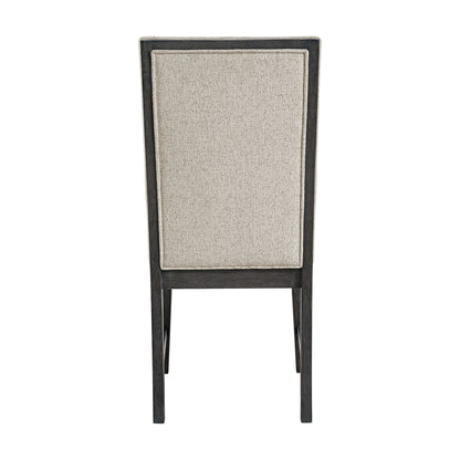 Axel Dining Chair with Light Grey Fabric in Espresso (2 Per Carton)