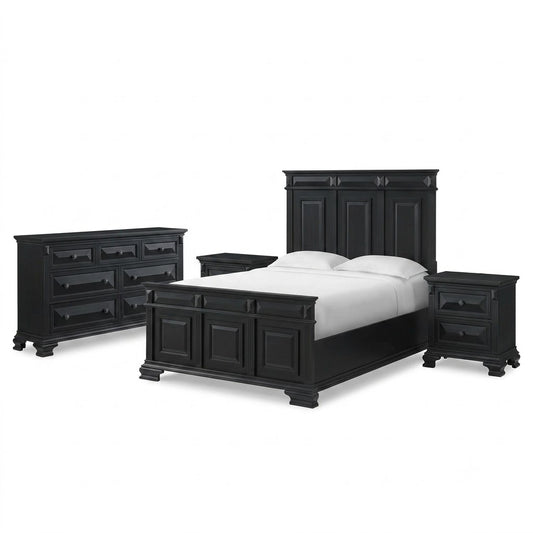 Bridgestone Queen 4PC Bedroom Set with Dresser & 2 Nightstands