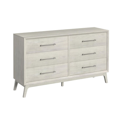 Westland 4PC Bedroom Set with Grey Fabric in Almond
