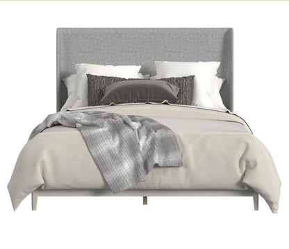 Westland 4PC Bedroom Set with Grey Fabric in Almond