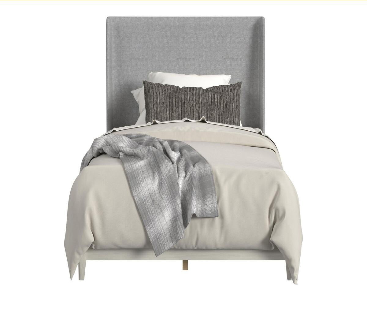 Westland 4PC Bedroom Set with Grey Fabric in Almond
