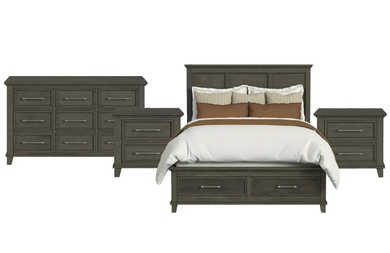 Canterbury 4PC Bedroom Set with Dresser & 2 Nightstands