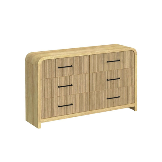 Ridgemont 6-Drawer Dresser – Natural