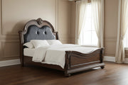 Cadenza Upholstered Bed With Black Pu