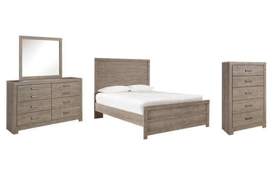Culverbach Full Panel Bed, Dresser, Mirror and Chest