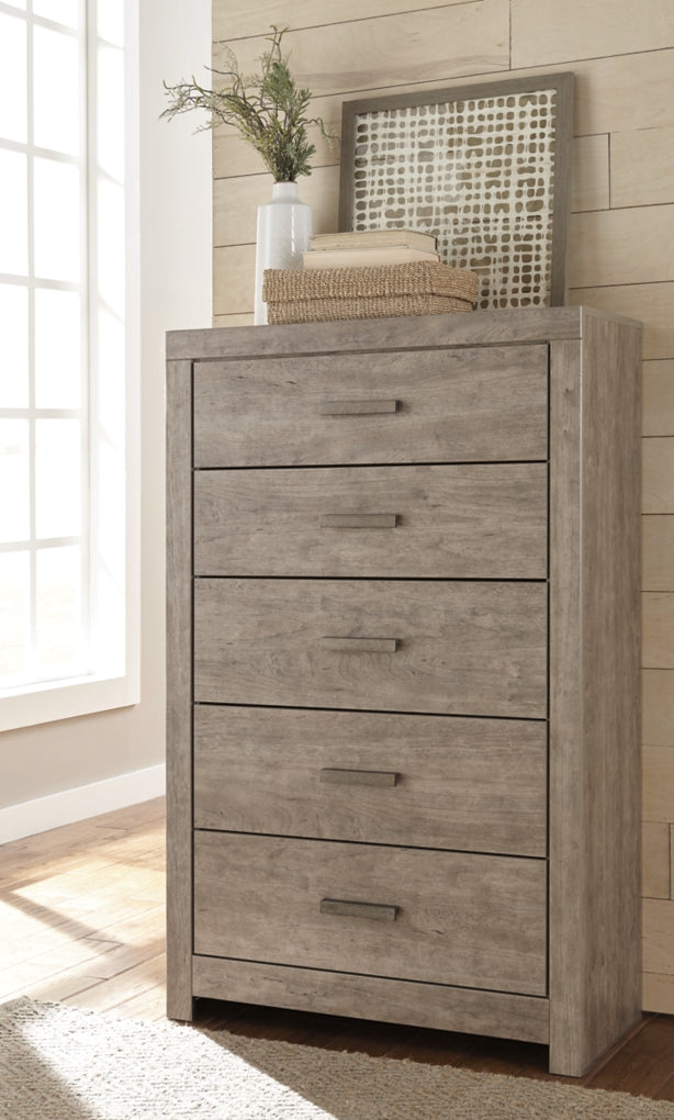 Culverbach Full Panel Bed, Dresser, Mirror and Chest