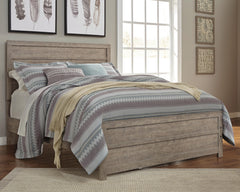 Culverbach Queen Panel Bed with Dresser and Mirror, Chest and 2 Nightstands