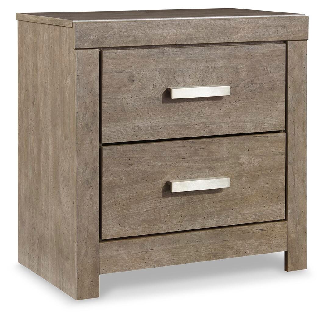 Culverbach Queen Bed with Mirrored Dresser and 2 Nightstand