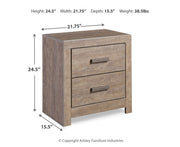 Culverbach Two Drawer Night Stand