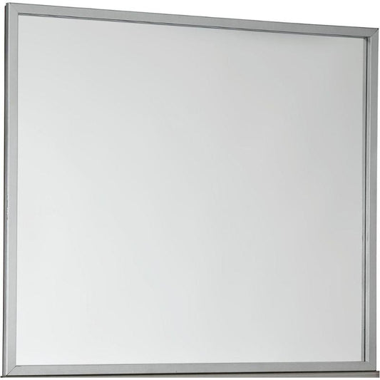 Contemporary Silver Bedroom Mirror