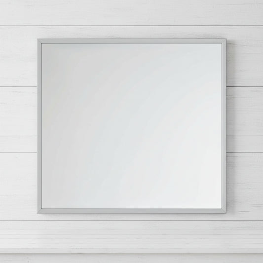 Contemporary Silver Bedroom Mirror