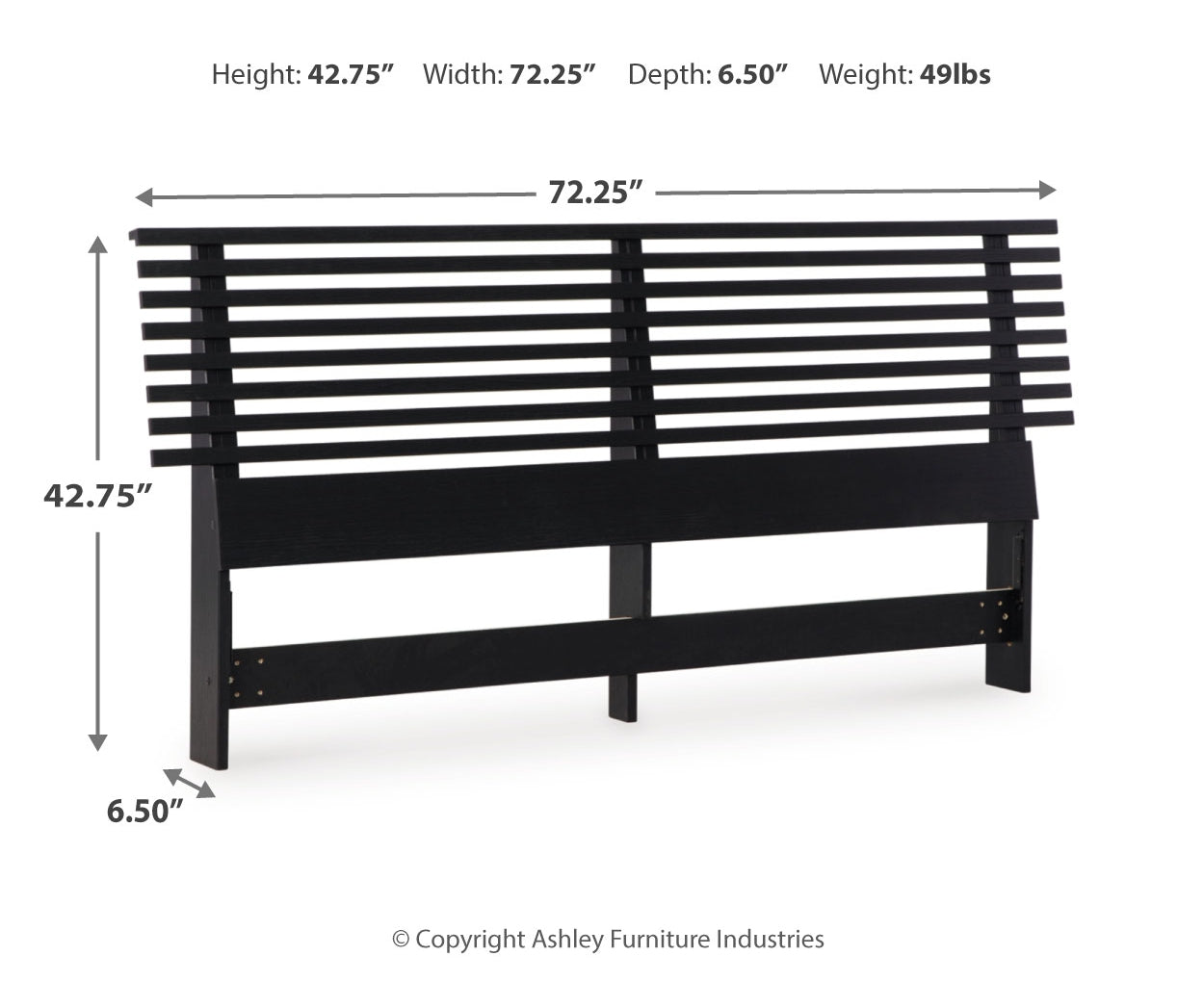 Danziar Queen Slat Headboard, Dresser and Mirror