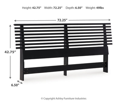 Danziar Queen Slat Headboard, Dresser and Mirror