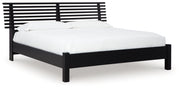 Danziar Queen Slat Panel Bed, Dresser, Mirror and Chest