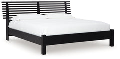 Danziar Queen Slat Panel Bed, Dresser, Mirror and Chest