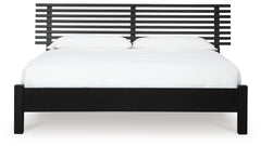 Danziar King Slat Panel Bed, Dresser and Mirror