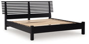 Danziar King Slat Panel Bed, Dresser, Mirror and Chest