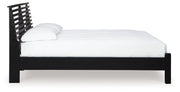 Danziar Queen Slat Panel Bed, Dresser, Mirror and Chest