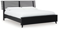 Danziar Queen Slat Panel Bed, Dresser, Mirror and Chest