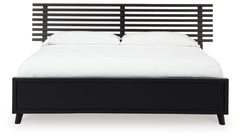 Danziar King Slat Panel Bed, Dresser and Mirror