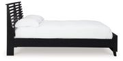 Danziar King Slat Panel Bed, Dresser, Mirror and Nightstand