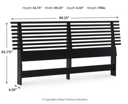 Danziar King Slat Headboard, Dresser, Mirror and Nightstand