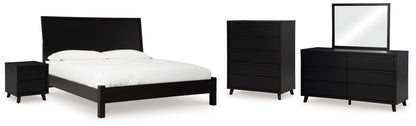 Danziar Queen Panel Bed, Dresser, Mirror, Chest and Nightstand